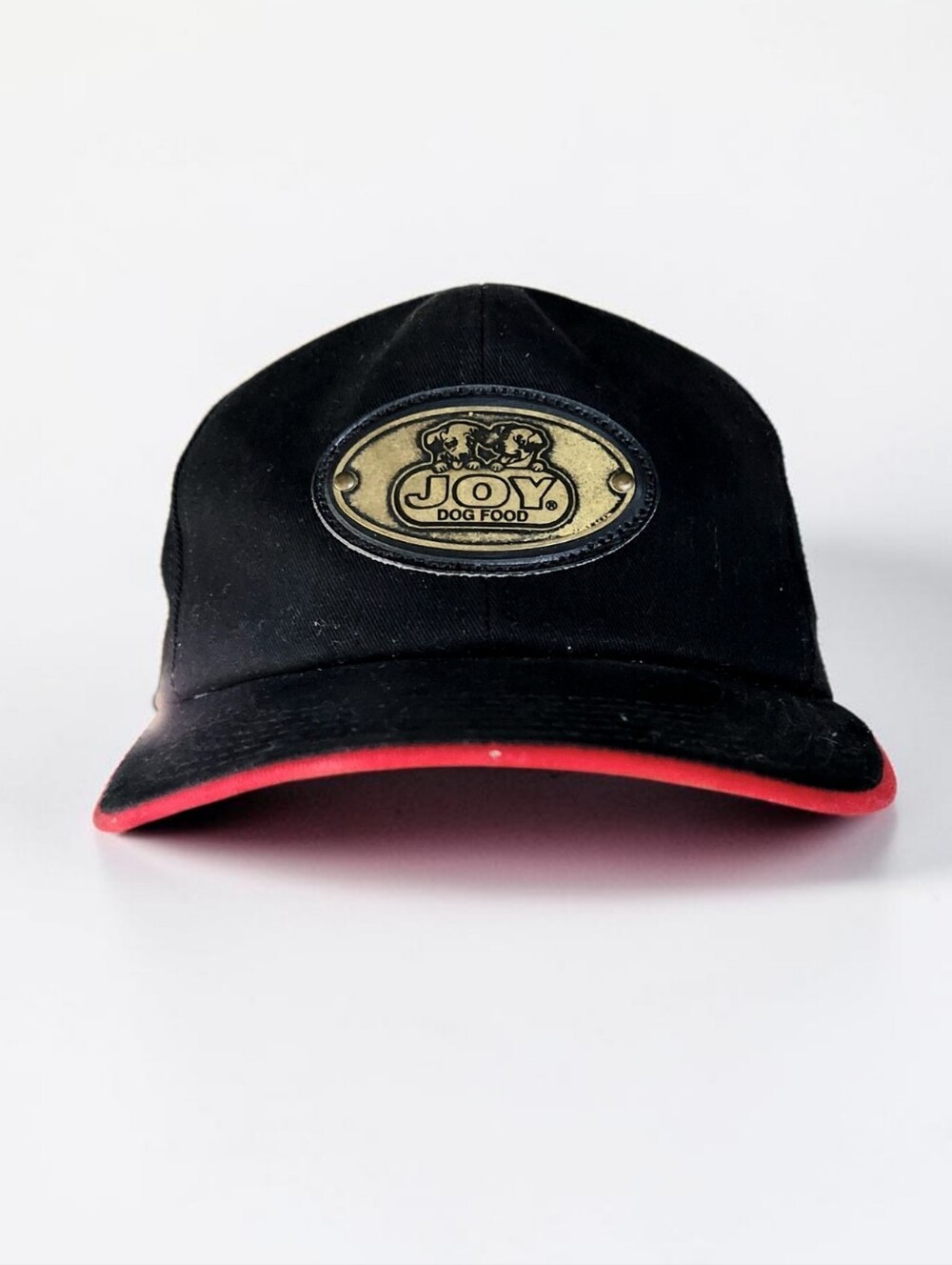 Joy Dog Food Trucker Hat Black Gun Metal Adjustable USA Cotton Ball Cap Vented